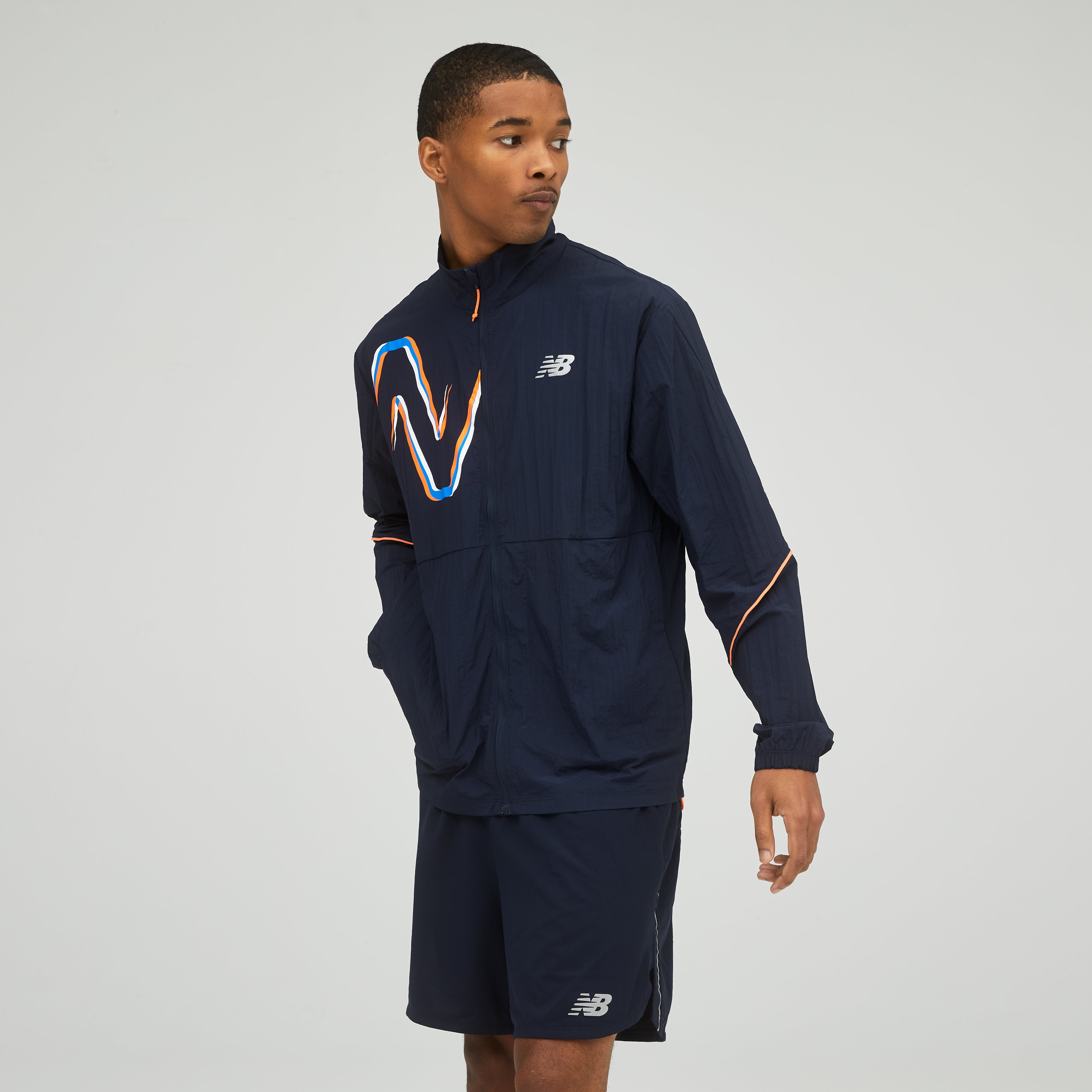 Mens Graphic  Impact Run Jacket