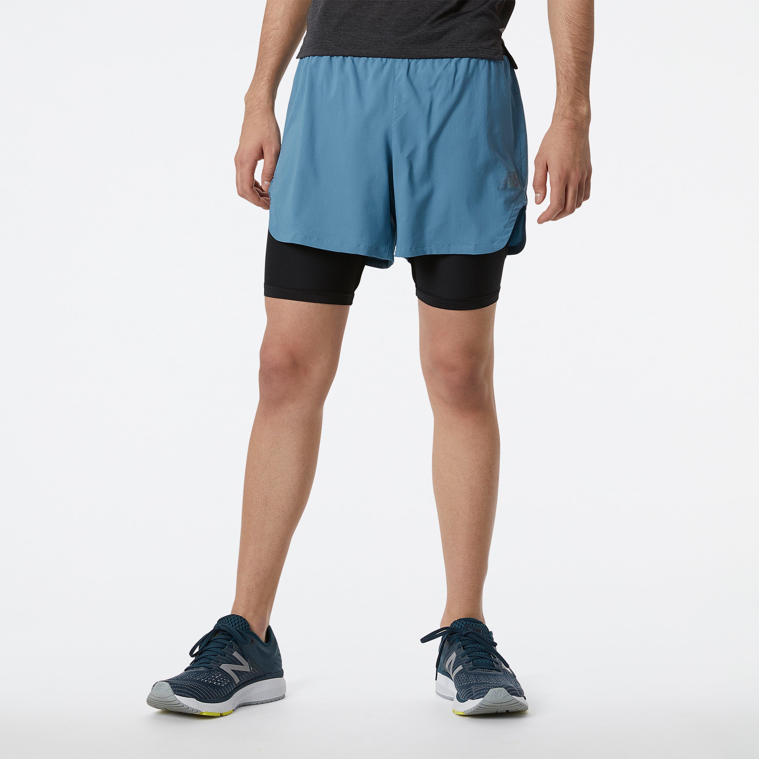 Mens Q Speed Fuel 2 in 1 5 inch Short