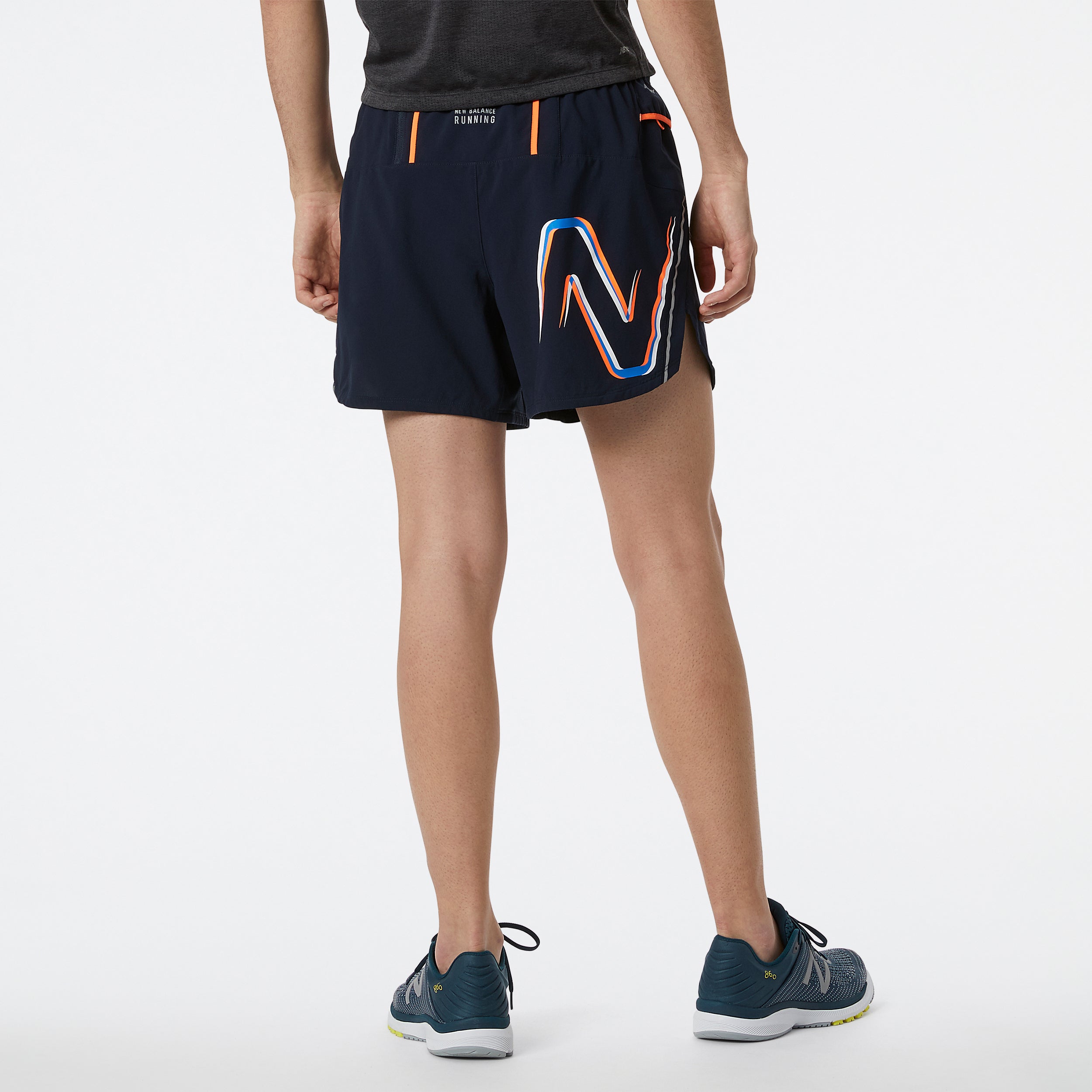 Mens Graphic Impact Run 5 Inch Short