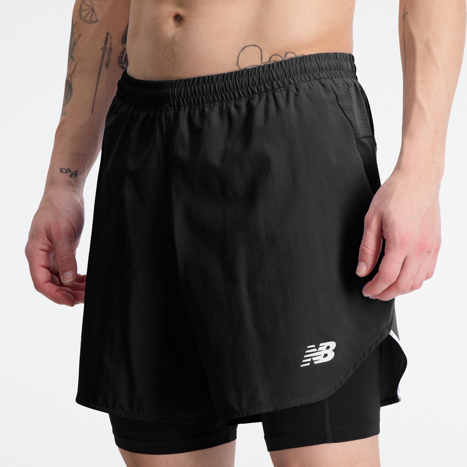 Mens Q-Speed 5 Inch 2 In 1 Short