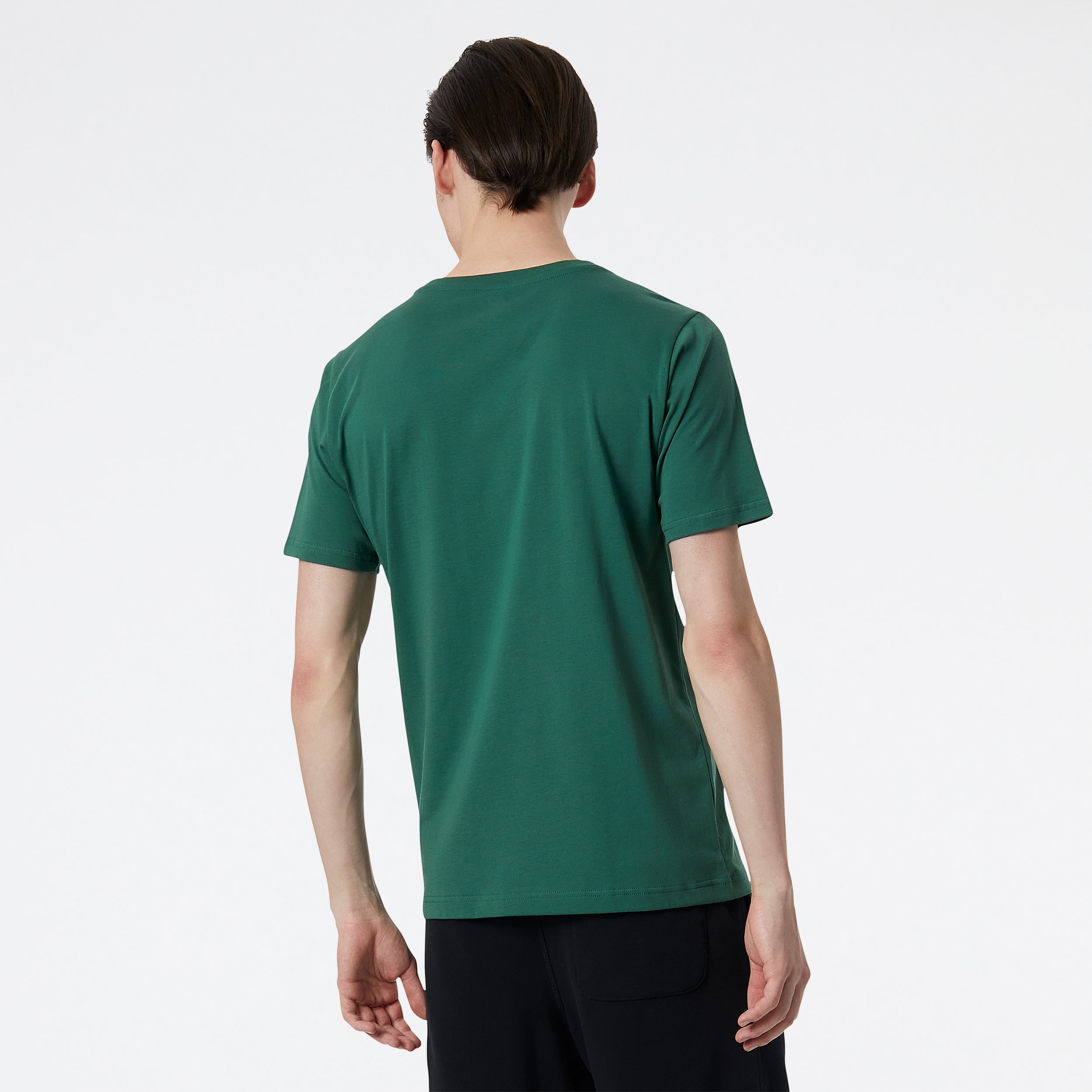 Mens Essentials Stacked Logo Short Sleeve T-Shirt