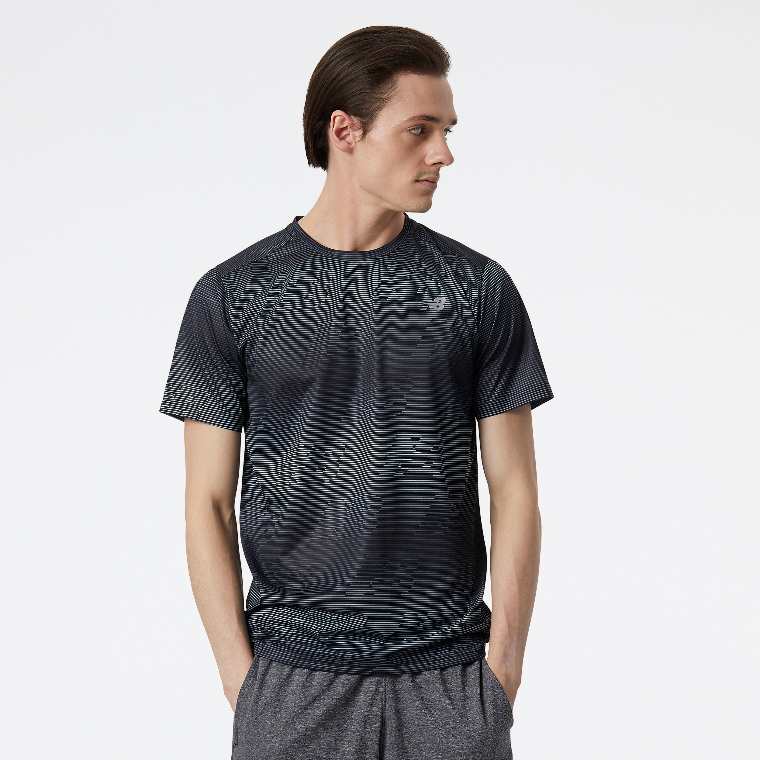 Mens Printed Accelerate Short Sleeve T-Shirt