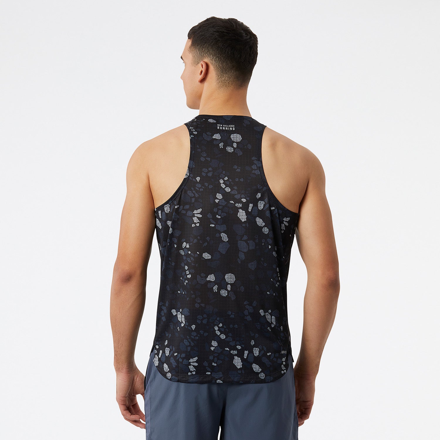 Mens Printed Impact Run Tank