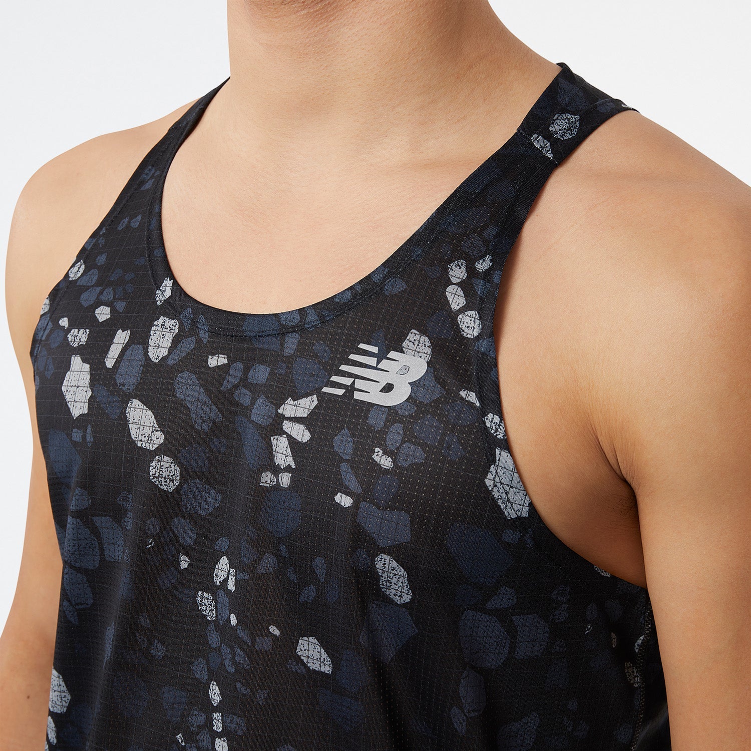 Mens Printed Impact Run Tank