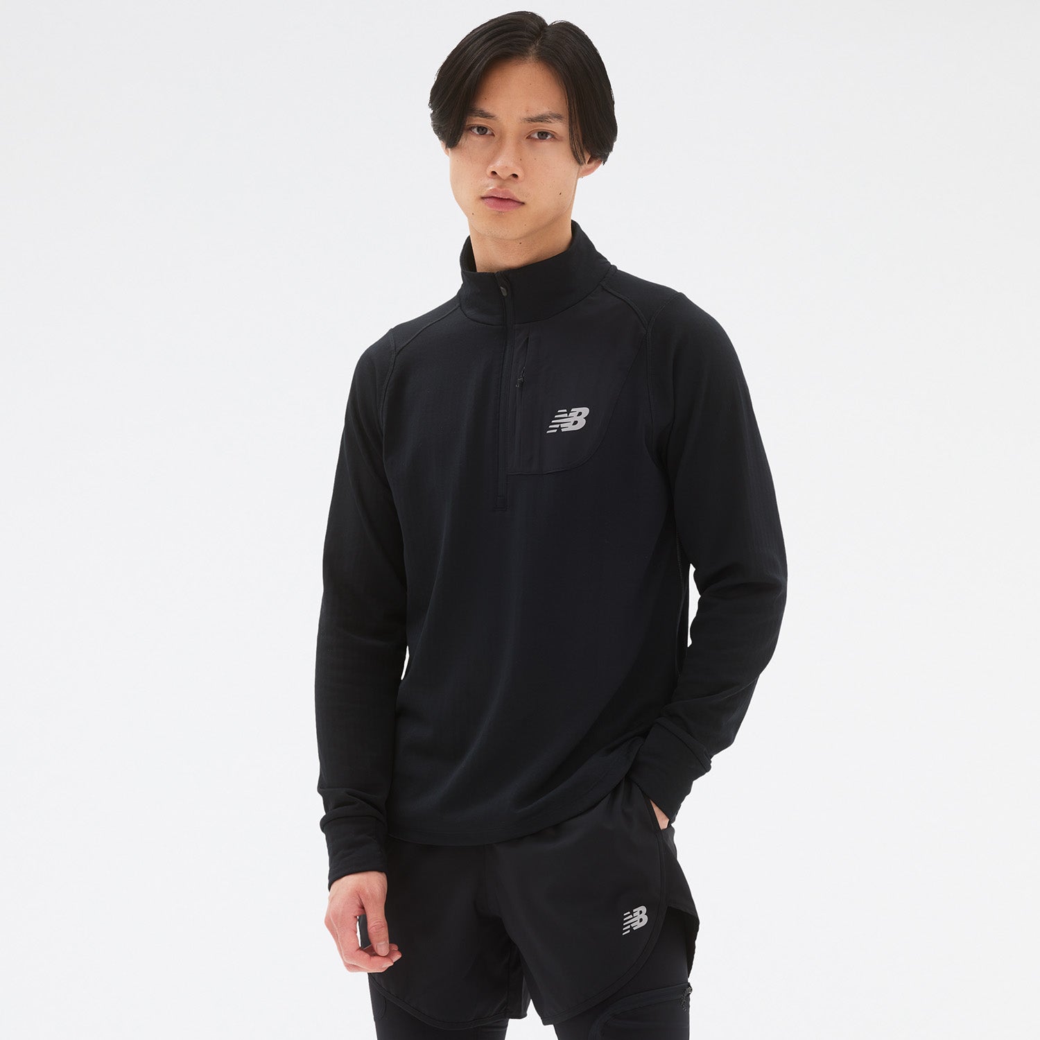 Mens Heat Grid Half Zip Top