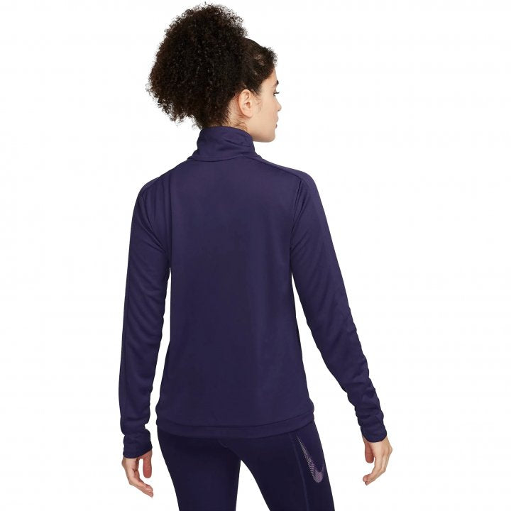 Womens Running Dri Fit Pacer Half Zip Long Sleeve T-Shirt