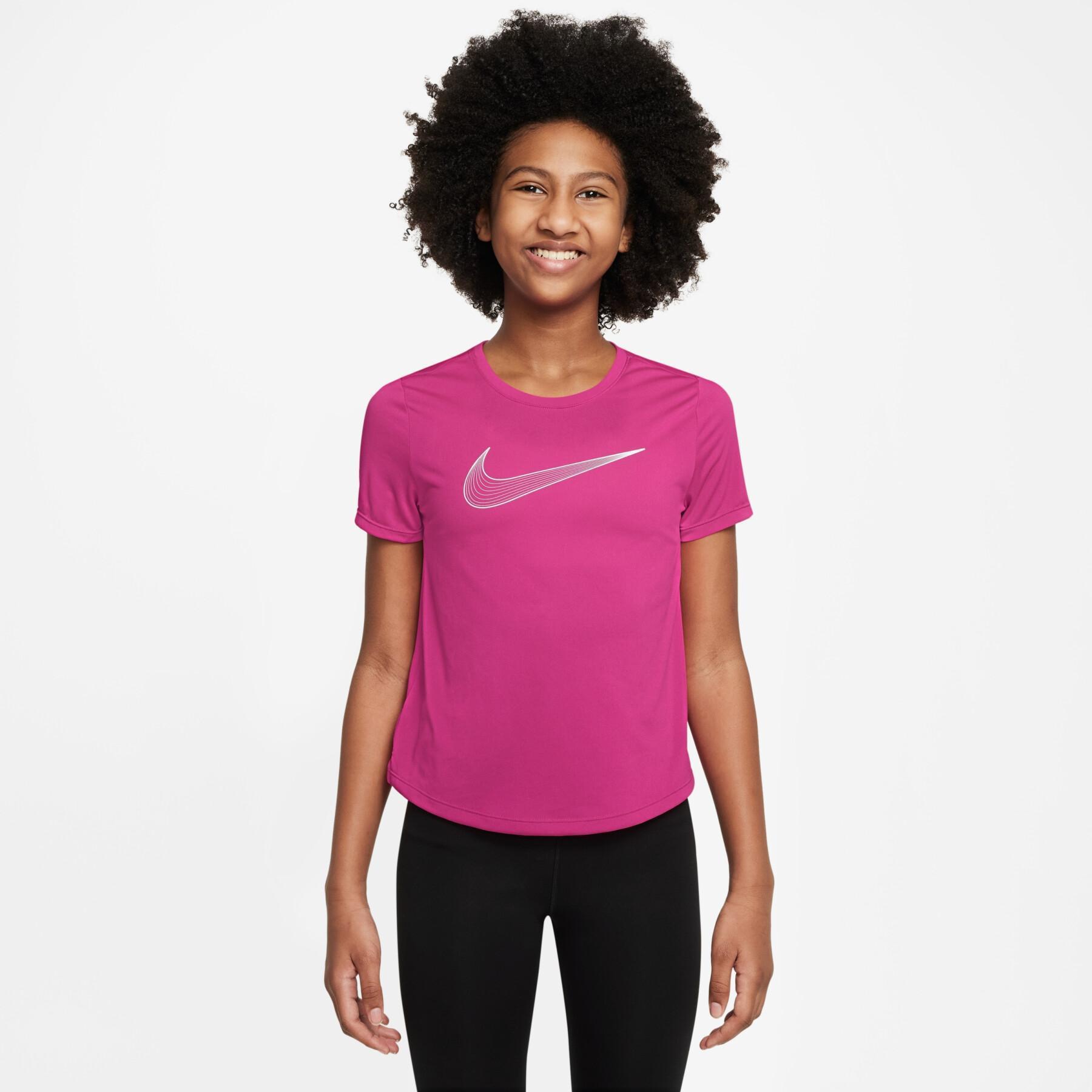 Girls Performance Dri-Fit One Short Sleeve T-Shirt