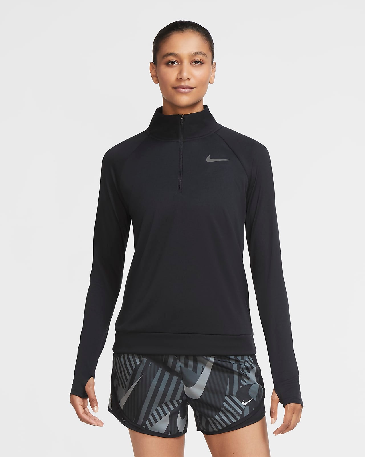 Womens Dri-Fit Pacer Half Zip Long Sleeve Top