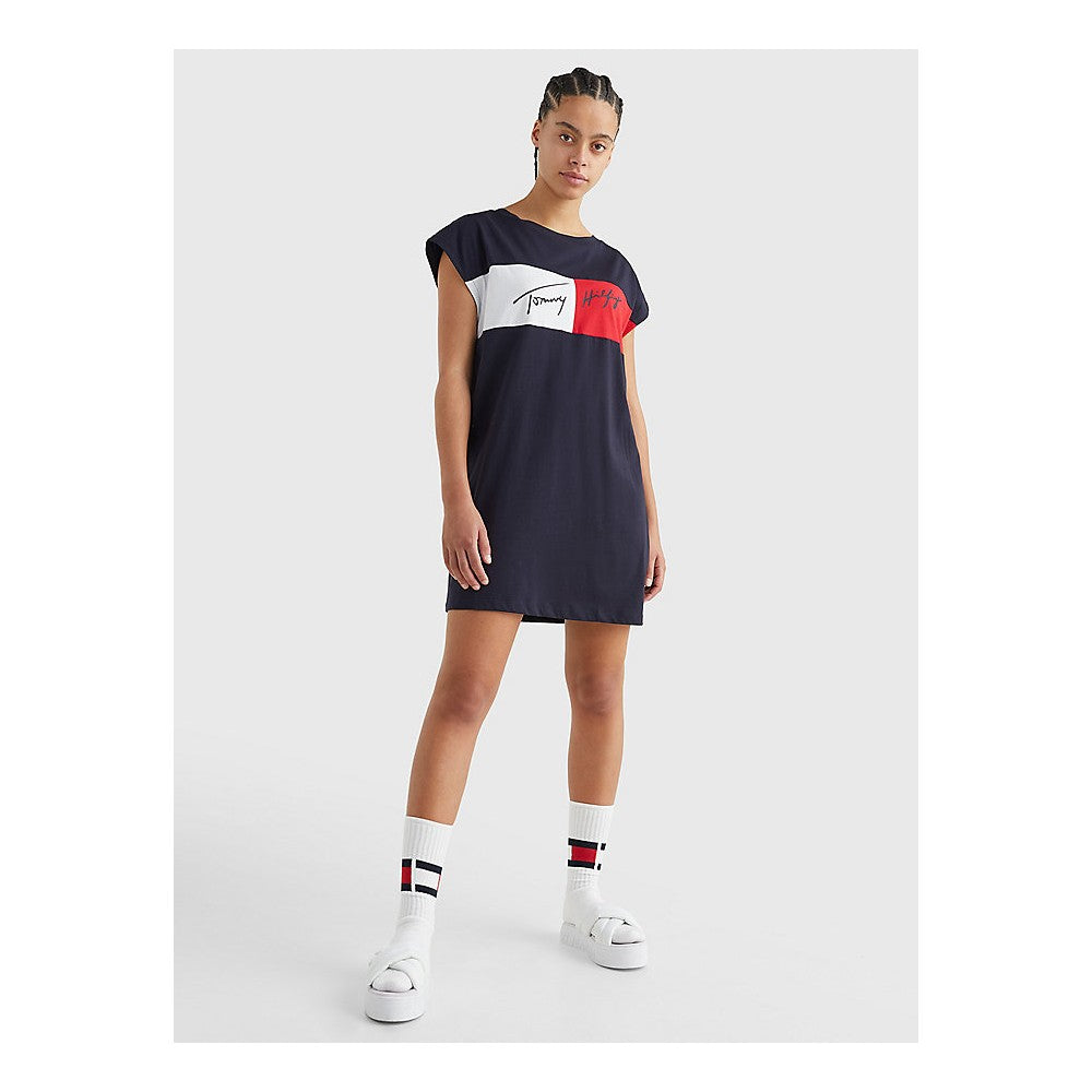 Womens Graphic Colorblock Dress