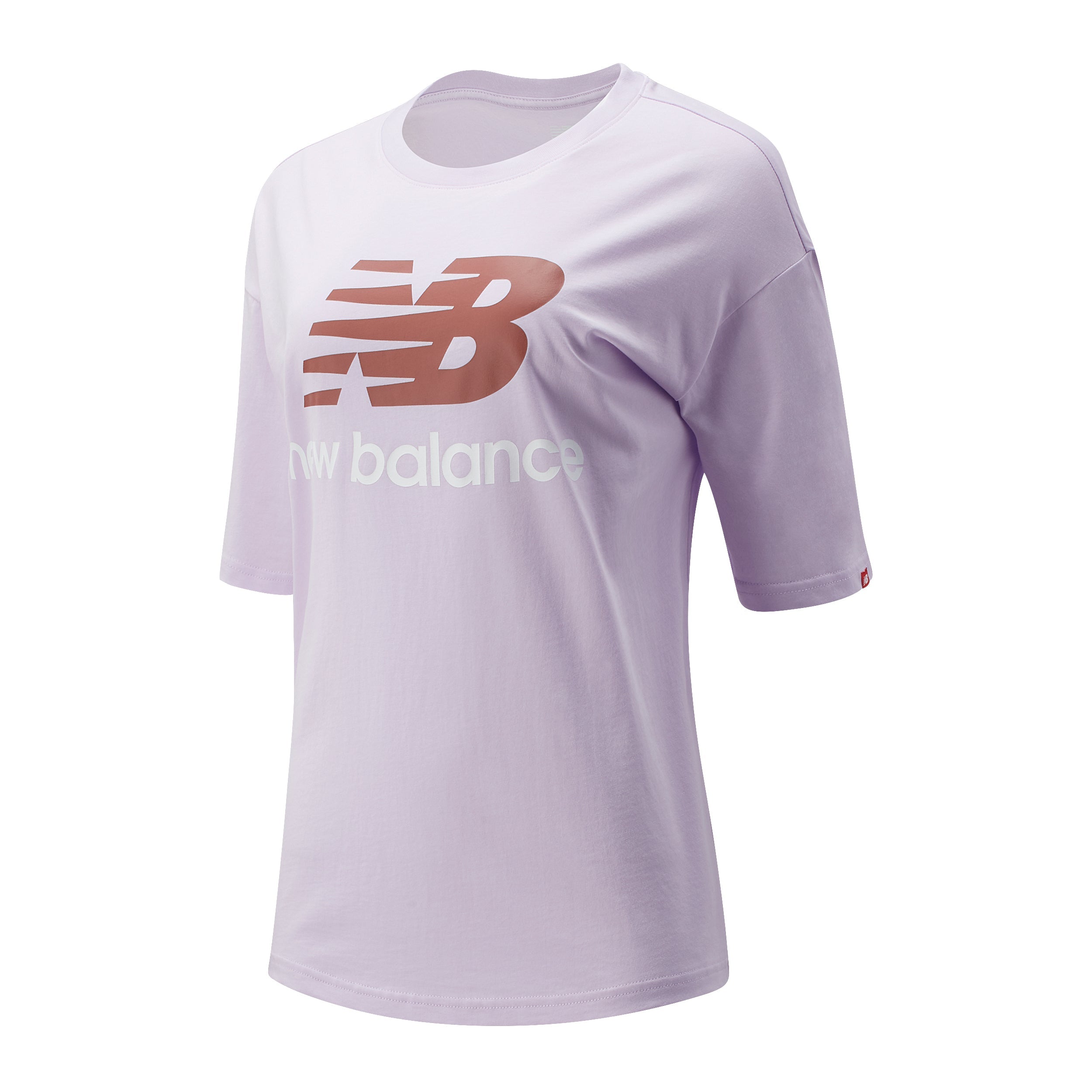 Womens Stacked Logo Oversized Short Sleeve T-Shirt